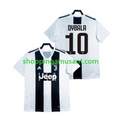 Maillot de Foot Juventus DYBALA 21 2018 2019 Rétro Homme Domicile Manche Courte