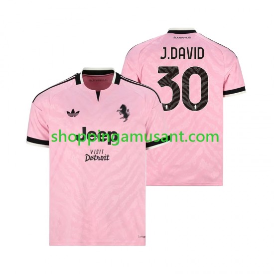 Maillot de Foot Juventus Jonathan David 30 Homme Extérieur 2026-2027 Manche Courte