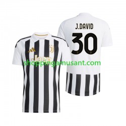 Maillot de Foot Juventus Jonathan David 30 Homme Domicile 2026-2027 Manche Courte