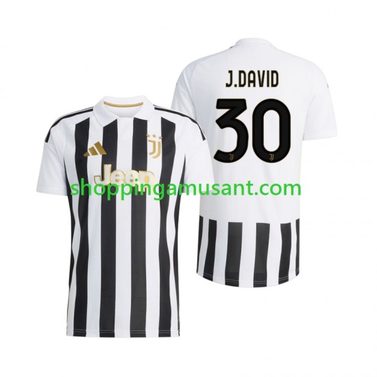 Maillot de Foot Juventus Jonathan David 30 Homme Domicile 2026-2027 Manche Courte