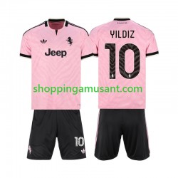 Maillot de Foot Juventus Kenan Yildiz 10 Enfant Extérieur 2026-2027 Manche Courte