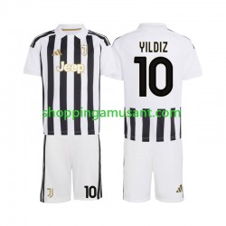 Maillot de Foot Juventus Kenan Yildiz 10 Enfant Domicile 2026-2027 Manche Courte