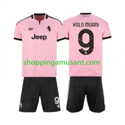 Maillot de Foot Juventus Randal Kolo Muani 9 Enfant Extérieur 2026-2027 Manche Courte