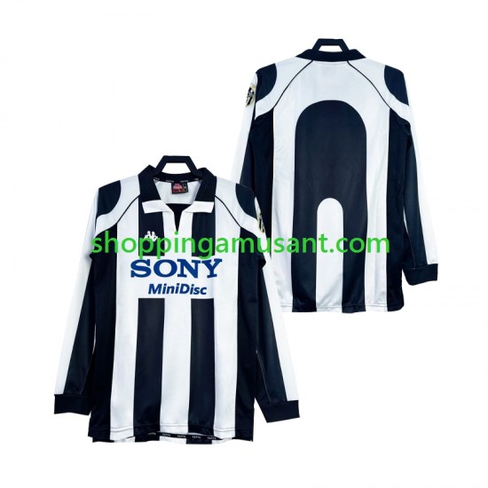 Maillot de Foot Juventus 1997 Rétro Homme Domicile 1998 Manche Longue