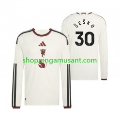 Maillot de Foot Manchester United Benjamin Sesko 30 Homme Neutre 2026-2027 Manche Longue