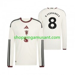Maillot de Foot Manchester United Bruno Fernandes 8 Homme Neutre 2026-2027 Manche Longue