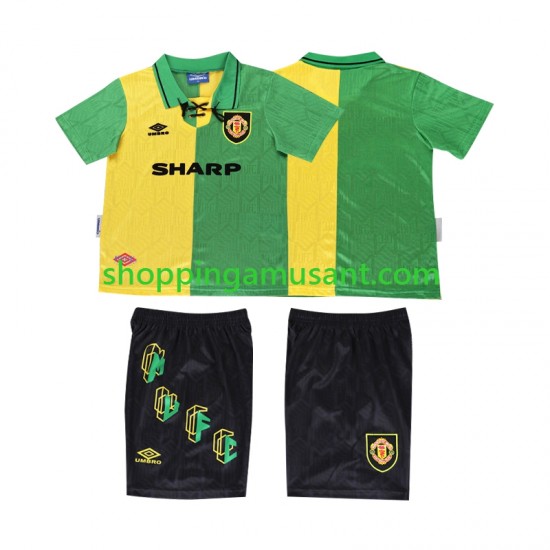 Maillot de Foot Manchester United 1992 Rétro Enfant Neutre 1994 Manche Courte