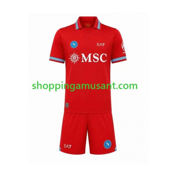 Maillot de Foot Naples Enfant Neutre 2026-2027 Manche Courte