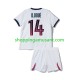 Maillot de Foot Paris Saint-Germain Desire Doue 14 Enfant Extérieur 2026-2027 Manche Courte