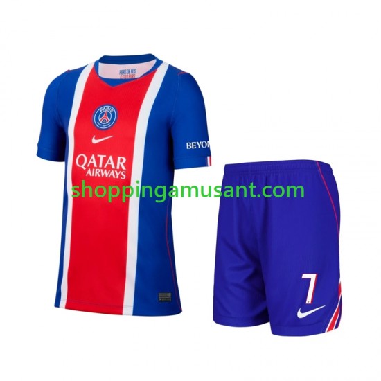 Maillot de Foot Paris Saint-Germain Khvicha Kvaratskhelia 7 Enfant Domicile 2026-2027 Manche Courte