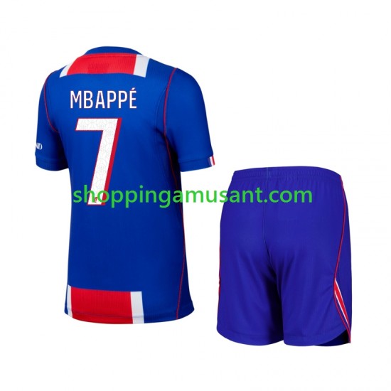 Maillot de Foot Paris Saint-Germain Mbappé Kylian 7 Enfant Domicile 2026-2027 Manche Courte