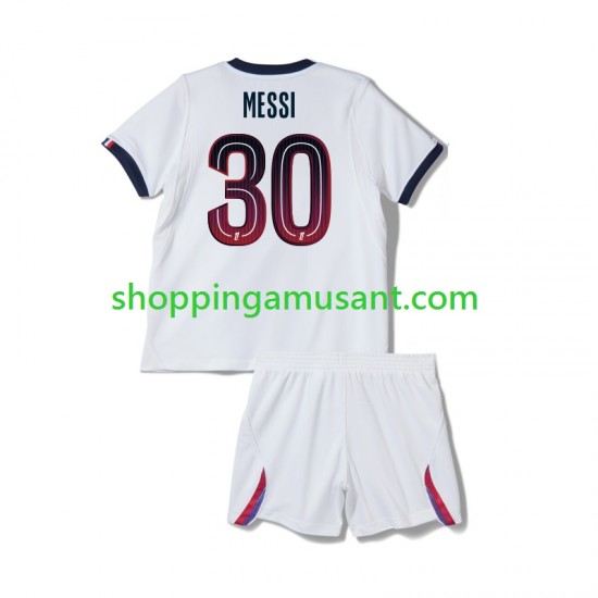 Maillot de Foot Paris Saint-Germain Lionel Messi 30 Enfant Extérieur 2026-2027 Manche Courte