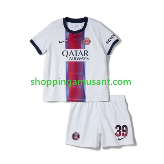 Maillot de Foot Paris Saint-Germain Matvey Safonov 39 Enfant Extérieur 2026-2027 Manche Courte