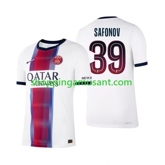Maillot de Foot Paris Saint-Germain Matvey Safonov 39 Homme Extérieur 2026-2027 Manche Courte