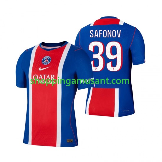 Maillot de Foot Paris Saint-Germain Matvey Safonov 39 Homme Domicile 2026-2027 Manche Courte