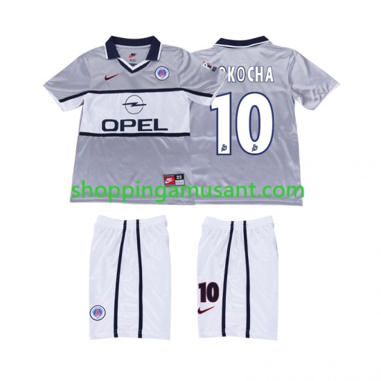 Maillot de Foot Paris Saint-Germain OKOCHA 10 2000 2001 Rétro Enfant Extérieur Manche Courte