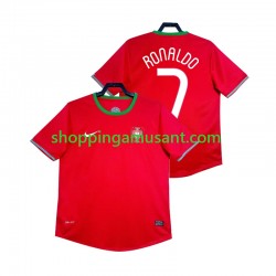 Maillot de Foot Portugal Cristiano Ronaldo 7 2012 Rétro Homme Domicile Manche Courte