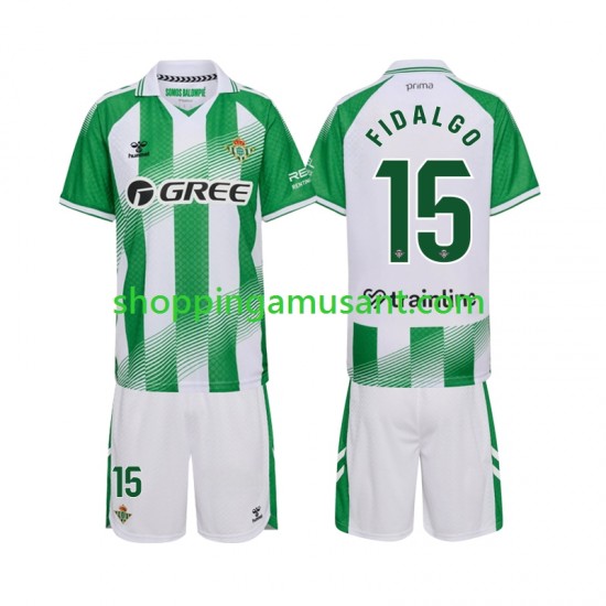 Maillot de Foot Real Betis Fidalgo 15 Enfant Domicile 2026-2027 Manche Courte