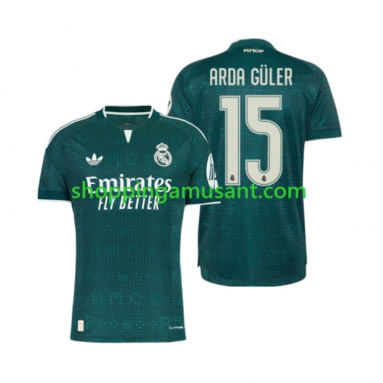 Maillot de Foot Real Madrid Arda Guler 15 Homme Extérieur 2026-2027 Manche Courte
