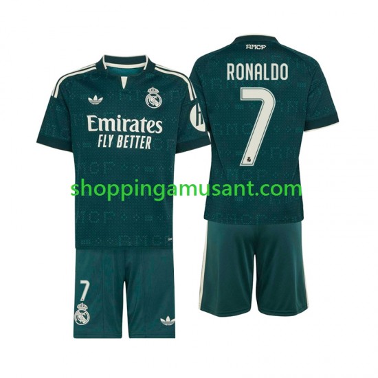 Maillot de Foot Real Madrid Cristiano Ronaldo 7 Enfant Extérieur 2026-2027 Manche Courte