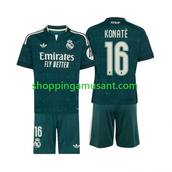 Maillot de Foot Real Madrid Ibrahima Konate 16 Enfant Extérieur 2026-2027 Manche Courte