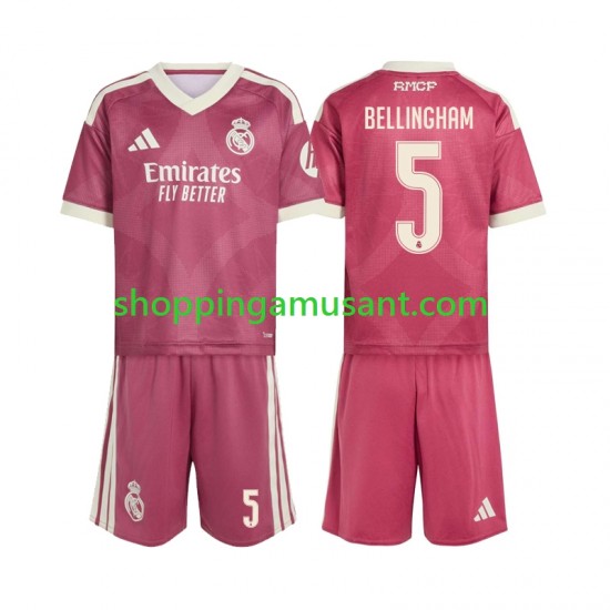Maillot de Foot Real Madrid Jude Bellingham 5 Enfant Neutre 2026-2027 Manche Courte