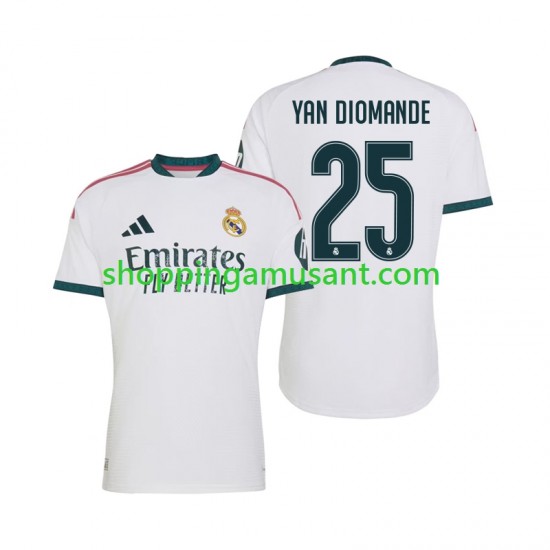Maillot de Foot Real Madrid Yan Diomande 25 Homme Domicile 2026-2027 Manche Courte
