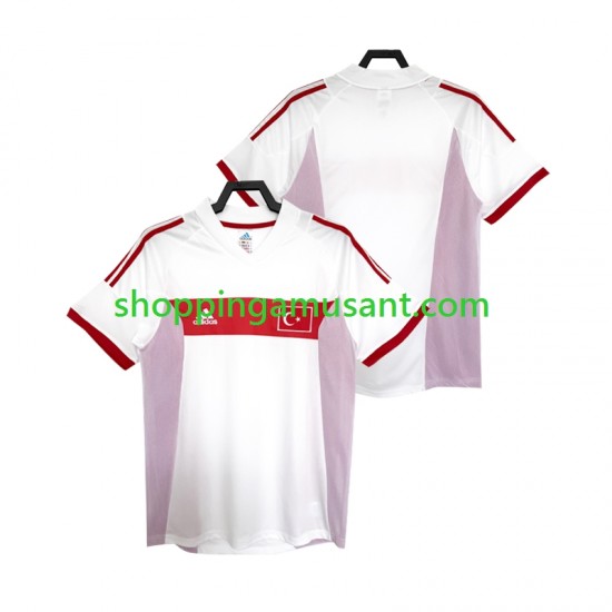 Maillot de Foot Turquie Rétro Homme Extérieur 2002 Manche Courte