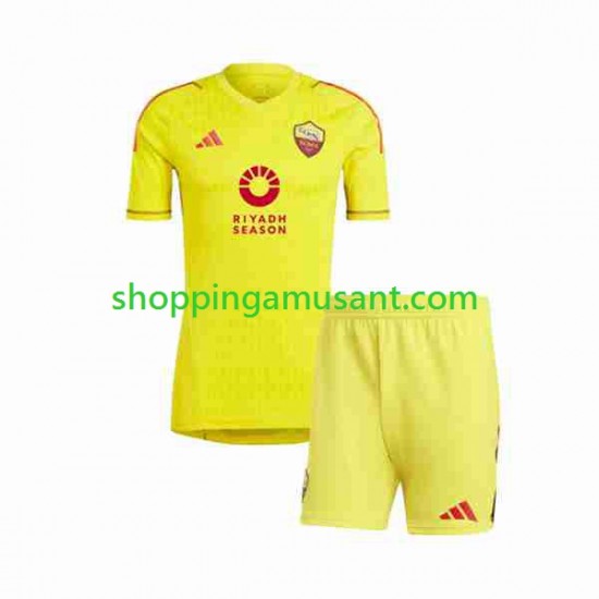 Maillot de Foot AS Rome Gardien Enfant Domicile 2023-2024 Manche Courte