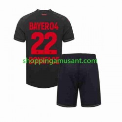 Maillot de Foot Bayer 04 Leverkusen Victor Boniface 22 Enfant Domicile 2023-2024 Manche Courte