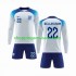 Maillot de Foot Angleterre Bellingham 22 Enfant Domicile Coupe du Monde 2022 Manche Longue