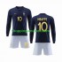 Maillot de Foot France Mbappé 10 Enfant Domicile Coupe du Monde 2022 Manche Longue