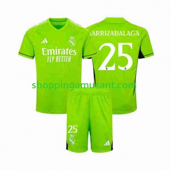 Maillot de Foot Real Madrid Kepa Arrizabalaga 25 Gardien Enfant Domicile 2023-2024 Manche Courte