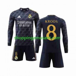 Maillot de Foot Real Madrid Kroos 8 Enfant Extérieur 2023-2024 Manche Longue