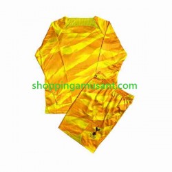 Maillot de Foot Tottenham Hotspur Orangecolor Gardien Enfant Extérieur 2023-2024 Manche Longue