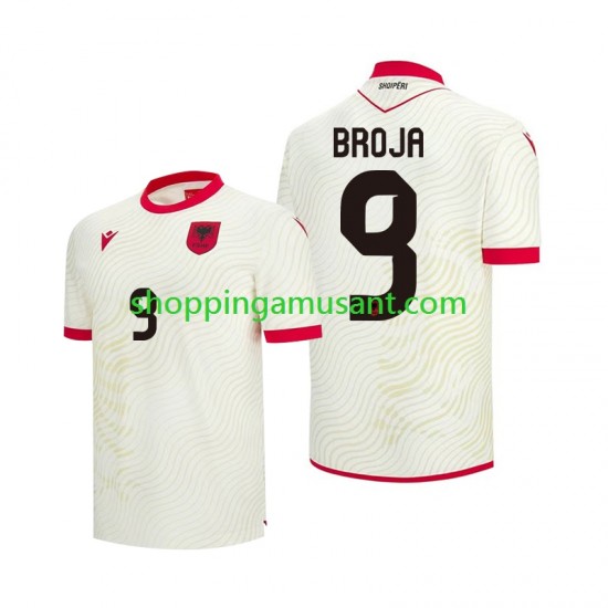 Maillot de Foot Albanie Armando Broja 9 Homme Extérieur Coupe du Monde 2026 Manche Courte