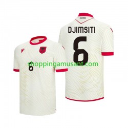Maillot de Foot Albanie Berat Djimsiti 6 Homme Extérieur Coupe du Monde 2026 Manche Courte