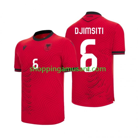 Maillot de Foot Albanie Berat Djimsiti 6 Homme Domicile Coupe du Monde 2026 Manche Courte