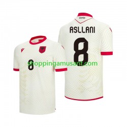 Maillot de Foot Albanie Kristjan Asllani 8 Homme Extérieur Coupe du Monde 2026 Manche Courte