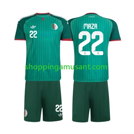 Maillot de Foot Algérie Ibrahim Maza 22 Enfant Extérieur 2026 Manche Courte