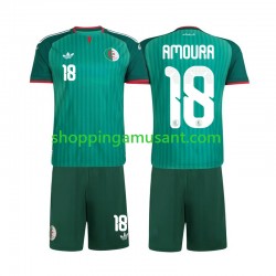 Maillot de Foot Algérie Mohamed Amoura 18 Enfant Extérieur 2026 Manche Courte
