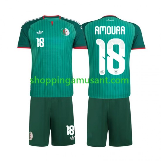 Maillot de Foot Algérie Mohamed Amoura 18 Enfant Extérieur 2026 Manche Courte