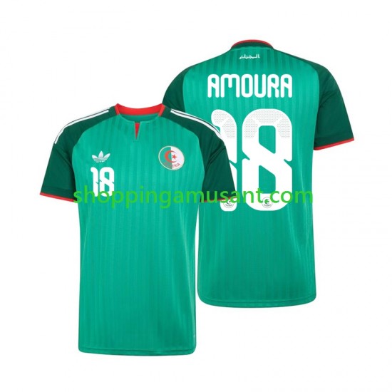 Maillot de Foot Algérie Mohamed Amoura 18 Homme Extérieur 2026 Manche Courte