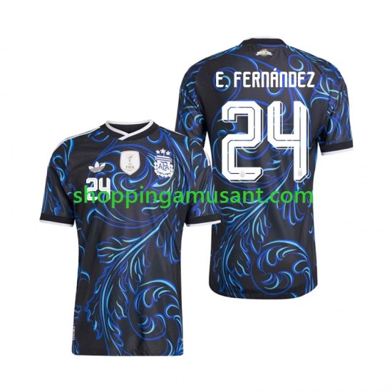 Maillot de Foot Argentine Enzo Fernandez 24 Homme Extérieur Coupe du Monde 2026 Manche Courte