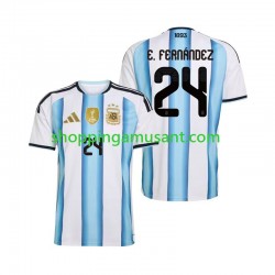 Maillot de Foot Argentine Enzo Fernandez 24 Homme Domicile Coupe du Monde 2026 Manche Courte