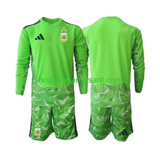 Maillot de Foot Argentine Gardien Enfant Neutre Coupe du Monde 2026 Manche Longue