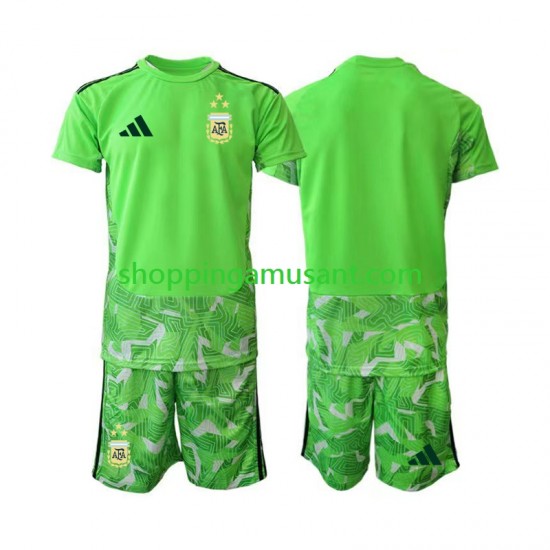 Maillot de Foot Argentine Gardien Enfant Neutre Coupe du Monde 2026 Manche Courte
