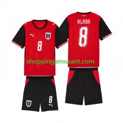 Maillot de Foot Autriche David Alaba 8 Enfant Domicile Coupe du Monde 2026 Manche Courte