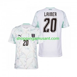 Maillot de Foot Autriche Konrad Laimer 20 Homme Extérieur Coupe du Monde 2026 Manche Courte