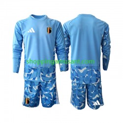 Maillot de Foot Belgique Gardien Enfant Domicile Coupe du Monde 2026 Manche Longue